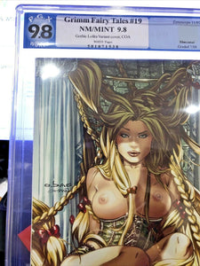 Grimm Fairy Tales #19 1/100 EBAS Jay Co Nude Naughty VIRGIN Exclusive PGX 9.8 NM